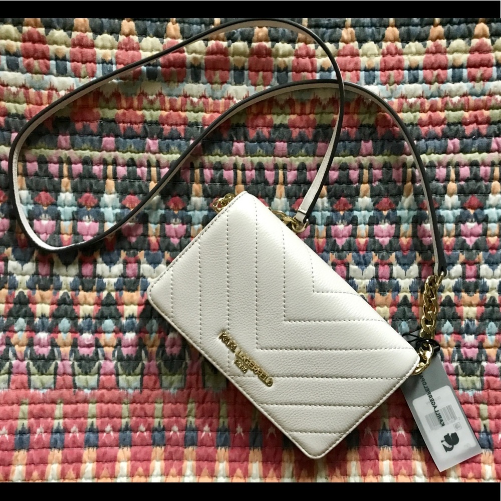 Karl Lagerfeld Cream Crossbody